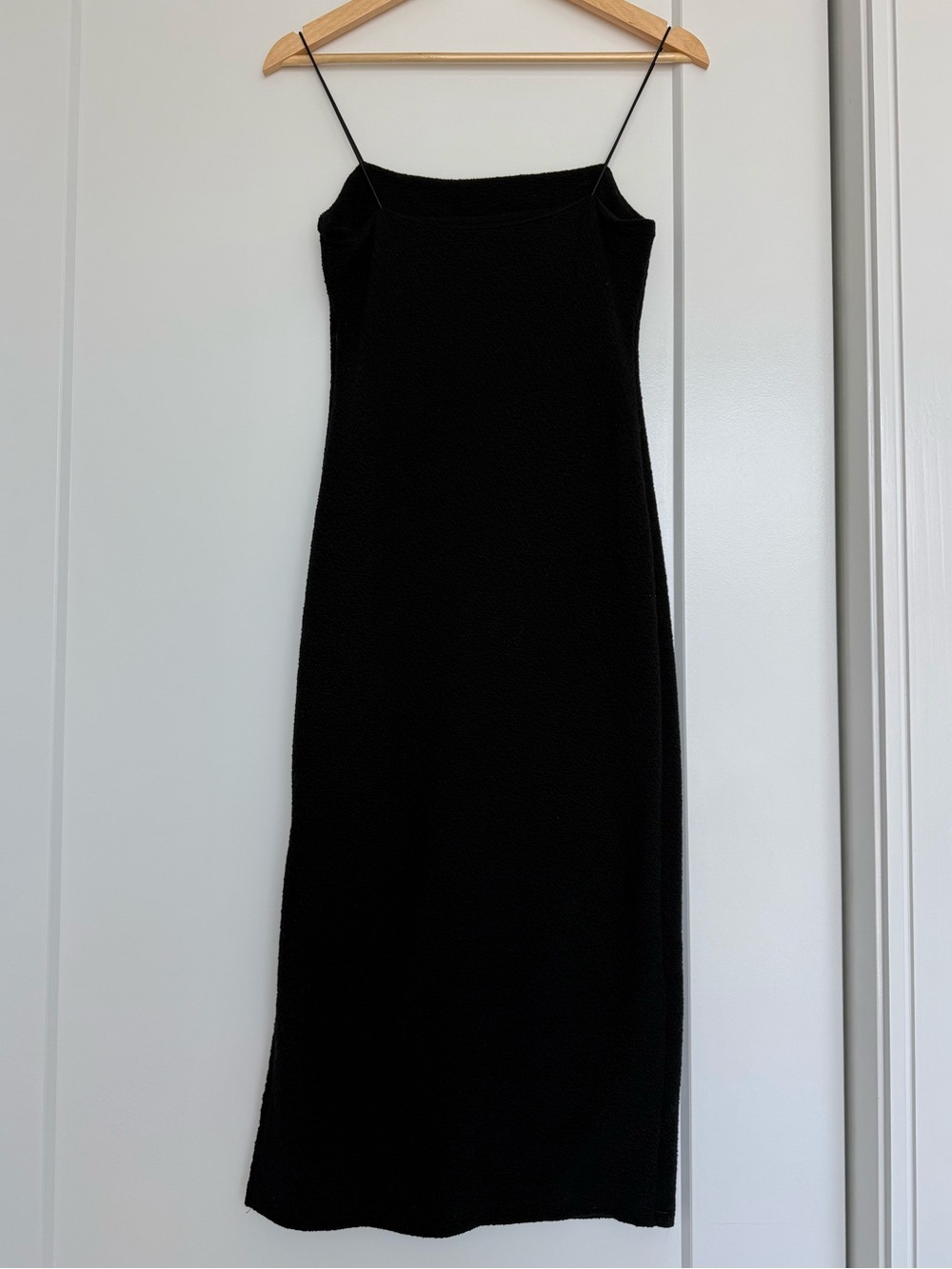 Astr Black Spaghetti-Strap Midi Slip Dress - Picture 3 of 4